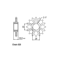 JT FRONT SPROCKET 704.17