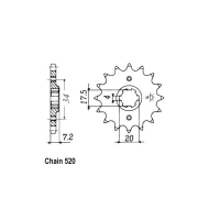 JT FRONT SPROCKET 266.14