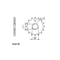 JT FRONT SPROCKET 435.15