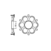 REAR SPROCKET CARRIER 760B