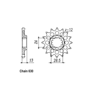 JT FRONT SPROCKET 522.15