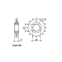 JT FRONT SPROCKET 1371.15