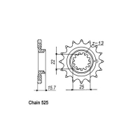 JT FRONT SPROCKET 1535.15