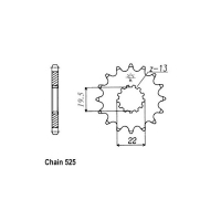 JT FRONT SPROCKET 433.14