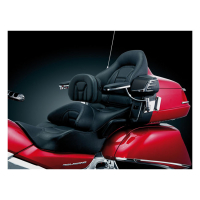 KURYAKYN, PLUG-N-GO DRIVER BACKREST WITH BLACK PAD, CHROME