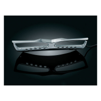 KURYAKYN LED LIGHTED GRILL CHROME, AMBER LEDS