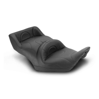 MUSTANG 1-PIECE 2-UP TOURING SEAT HEATED PLAIN BLACK