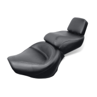 MUSTANG WIDE TOURING VINTAGE SEAT PLAIN BLACK