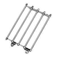 PAUGHCO, EARLY STYLE LUGGAGE RACK. CHROME