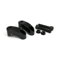 SHORTENED TURN SIGNAL MOUNT KIT. FRONT, GLOSS BLACK