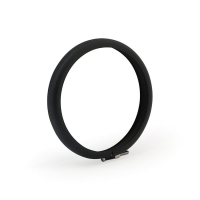 BATES STYLE HEADLAMP TRIM RING. 4-1/2". BLACK WRINKLE