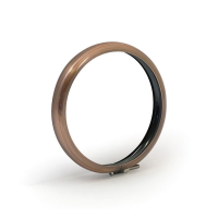 BATES STYLE HEADLAMP TRIM RING. 4-1/2". COPPER PLATED