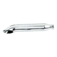 PAUGHCO, TURN OUT MUFFLER 22" LONG. CHROME