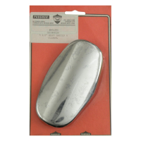 PAUGHCO, OVAL HEAT SHIELD / BOOT GUARD. 5-1/2". CHROME