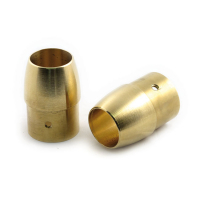 PAUGHCO, BRASS EXHAUST TIP SET. 1-3/4". TAPERED