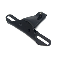 LICENSE PLATE BRACKET OEM STYLE, 2-HOLE. BLACK