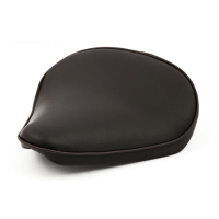 FITZZ, CUSTOM SOLO SEAT. BLACK FLAME. LARGE. 4CM THICK