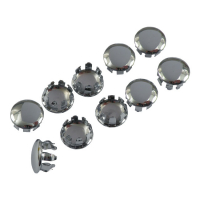 LOWRIDER DASH PLUGS, SMALL. CHROME