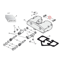 ROCKERARM NUT SET CHR/BLACK