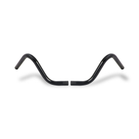 2-PIECE BUCKHORN STYLE HANDLEBAR 1" BLACK