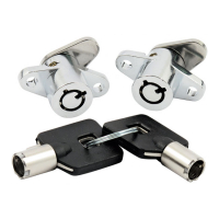 LOCK SET, SADDLEBAGS. CHROME