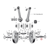 PINION SHAFT, 45 INCH FLATHEAD