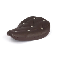 FITZZ, CUSTOM SOLO SEAT. BROWN/RIVETS. SMALL. 4CM THICK