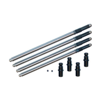 S&S, ADJ. CHROMOLY PUSHRODS WITH SOLID LIFTER CONVERTERS