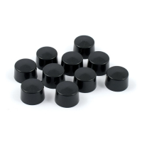 SMOOTHTOPPS, PUSH-ON BOLT COVER SET. BLACK