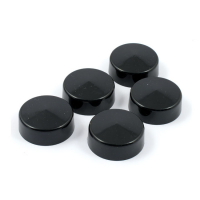 SMOOTHTOPPS, PUSH-ON BOLT COVER SET. BLACK