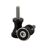 MOTONE, SHORT QUICK RELEASE SEAT BOLTS. 28MM, BLACK