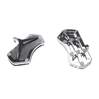 VITY'S DESIGN, DIAMOND PASSENGER FLOORBOARDS. CHROME