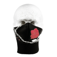 BANDERO BIKER FACE MASK LONGNECK WILDROSE