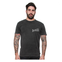 LUCKY 13 SKULL BUILT T-SHIRT WASHED BLACK