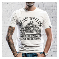 HOLY FREEDOM SKELETON RIDER T-SHIRT OFFWHITE