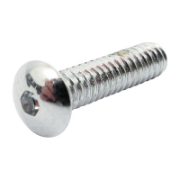 4/40 X 1/2 INCH BUTTONHEAD BOLT CHR.