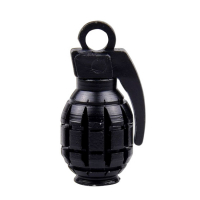 TRIK TOPZ, HAND GRENADE VALVE CAPS. BLACK