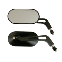 MIRROR SET OVAL BLACK