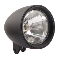 CLASSIC III 4-1/2" HS1 HEADLAMP. BOTTOM MOUNT. BLACK