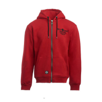 WCC MOTORCYCLE CO. ZIP HOODIE RED