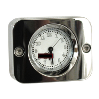 CHROME FINISH-BILLET ANALOG CLOCK