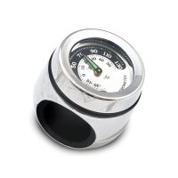 HANDLEBAR MOUNTED THERMOMETER, CHROME