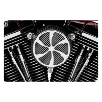 COBRA, NAKED AIR CLEANER KIT. SWEPT, CHROME