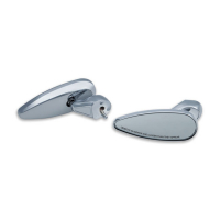 KURYAKYN TEARDROP MIRRORS, CHROME