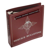 BINDER, SERVICE BULLETINS