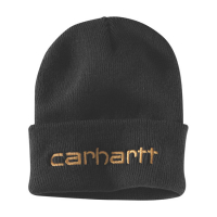 CARHARTT KNIT INSULATED LOGO CUFFED BEANIE BLACK