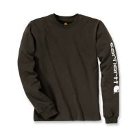 CARHARTT SLEEVE LOGO LONGSLEEVE PEAT