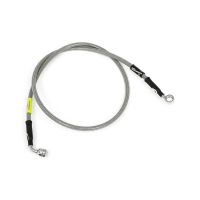 GOODRIDGE BRAKE LINE FRONT, STAINLESS CLEAR COATED