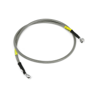 GOODRIDGE BRAKE LINE UPPER FRONT, STAINLESS CLEAR COATED