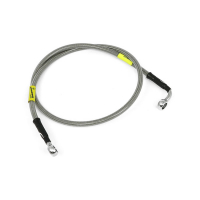 GOODRIDGE BRAKE LINE UPPER FRONT, STAINLESS CLEAR COATED